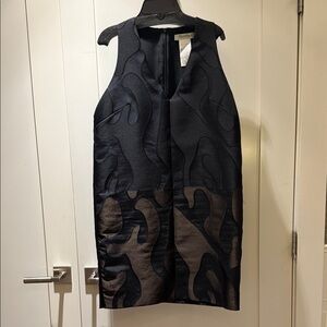 MaxMara Black and Brown Sleeveless Dress